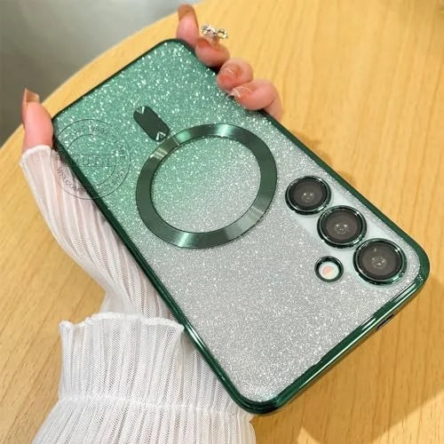 Glitzer Magnetische Hülle für Samsung Galaxy S20–S25 Ultra Note 20