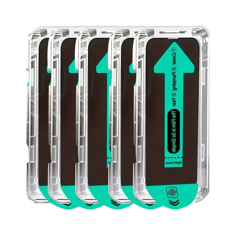 Für iPhone Mattes Schutzglas 9H – 5er-Pack, Anti-Fingerprint · 5 Stück
