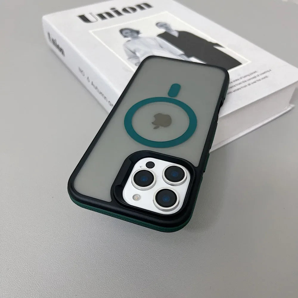 Magnetische Schutzhülle Matt Transparent für iPhone 11–16 Pro Max