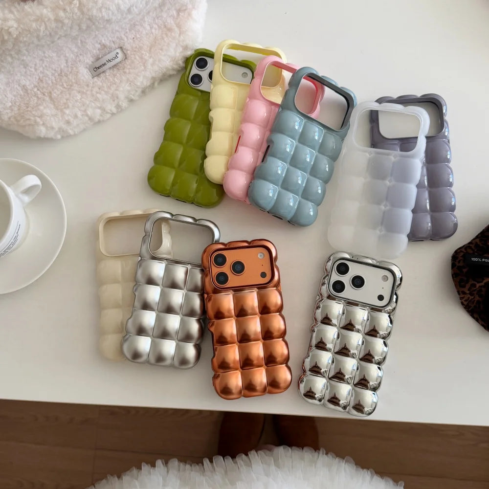 3D Block Candy TPU Hülle für iPhone 11–17 Pro/Max