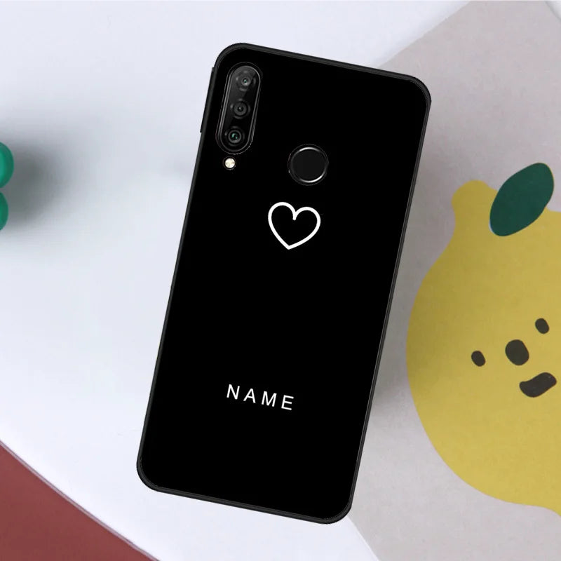 Personalisierte Huawei Pastellhülle mit Namen – Soft TPU Schutzhülle