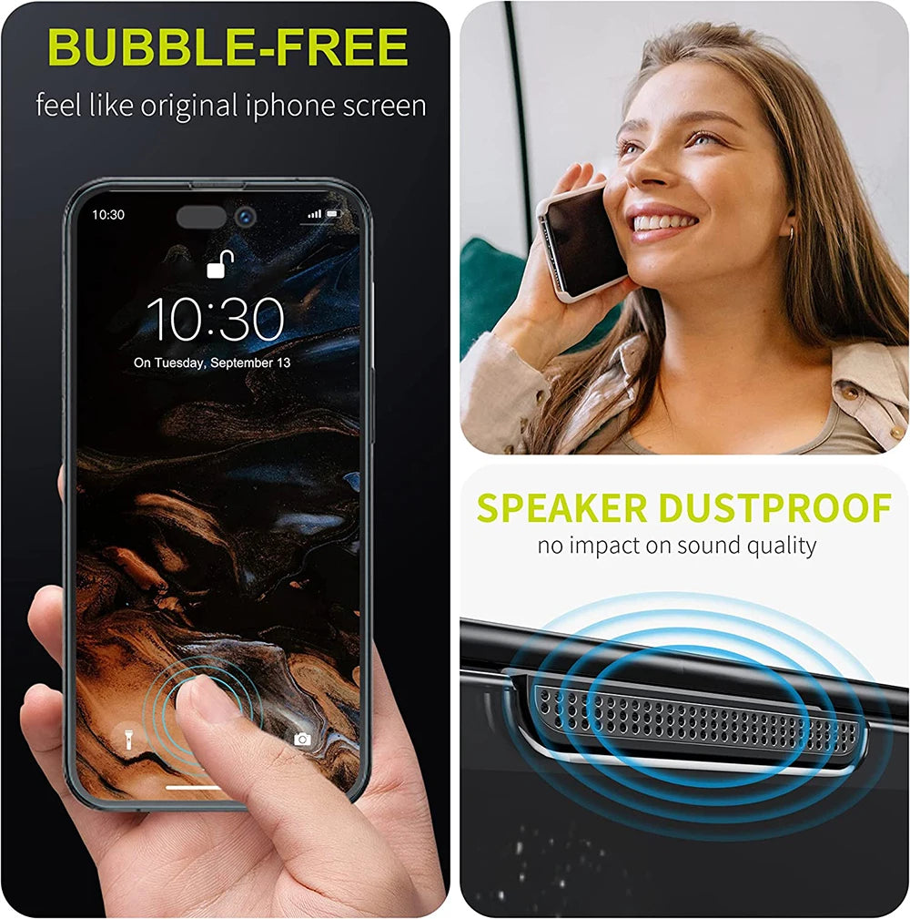 Elexum Anti-Spy Sichtschutzglas iPhone 16/15/14/13/12/11