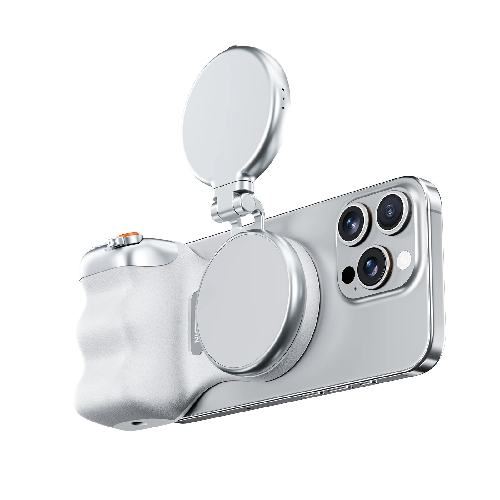 Magnetischer Smartphone Kameragriff Bluetooth Fernbedienung Fülllicht