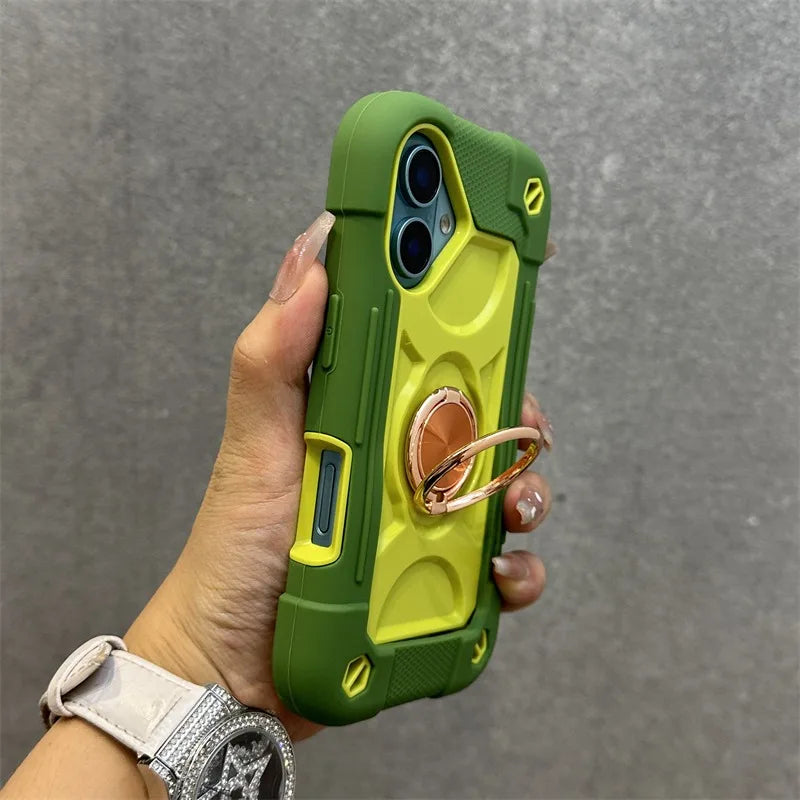 Ringhalter Hülle für iPhone 17 16 15 14 13 12 11 Pro Max mit Lanyard Robust