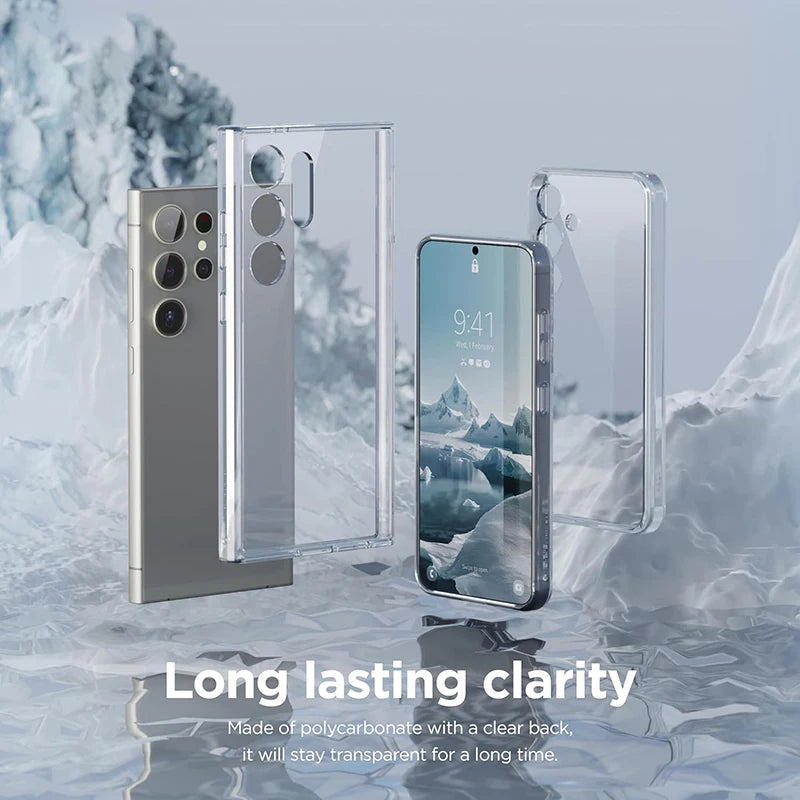 Ultradünne Transparente Silikon Hülle für Samsung Galaxy S20–S25 Ultra