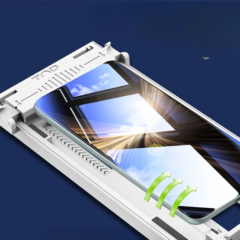 3D Schutzglas mit Montagehilfe – Vollflächig, staubfrei, 9H Härte