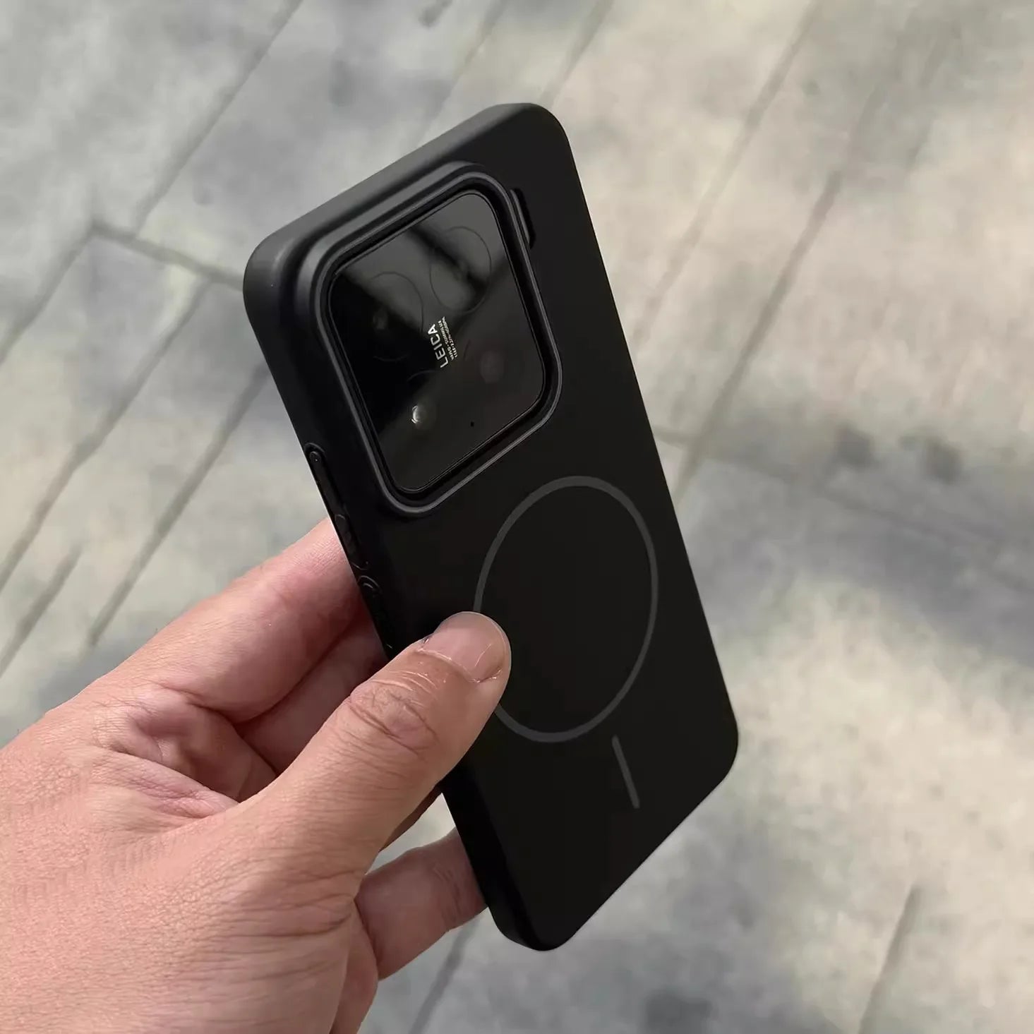 Magnetische Hartschale für kabelloses Laden – Transparent, Stoßfest