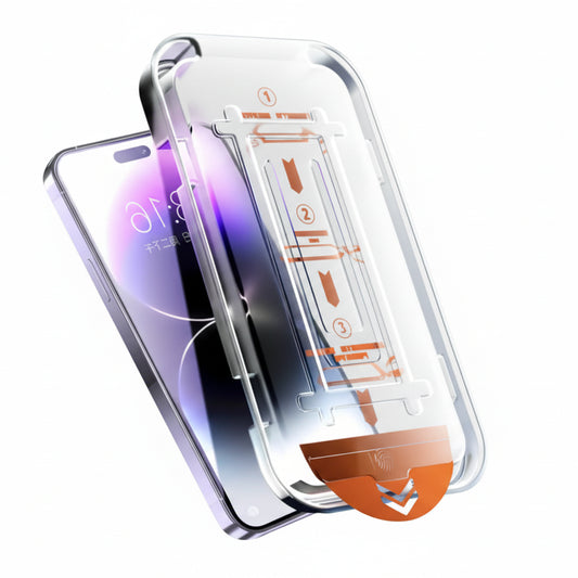 Schutzglas 9H für Samsung Galaxy A55 A35 A54 A14 mit Auto-Staubentfernung