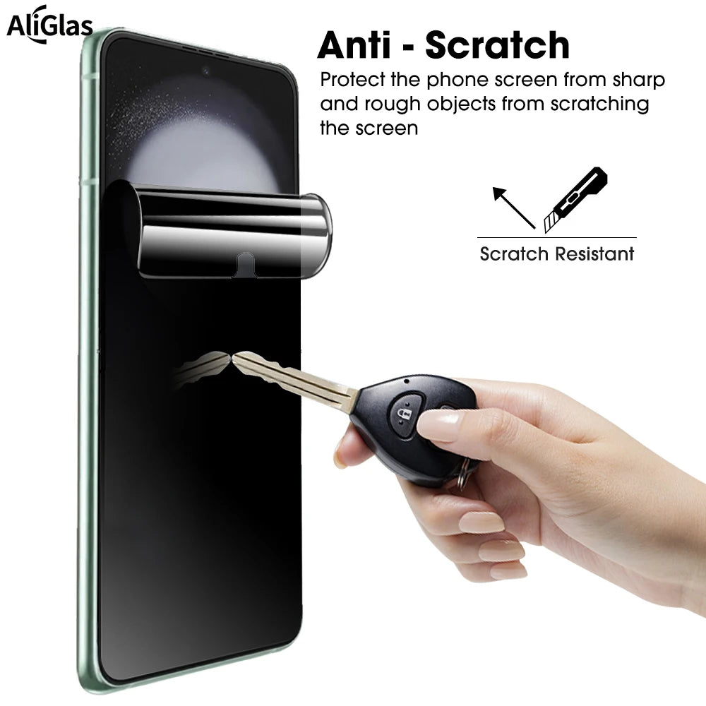 Privacy Schutzfolien Set für Z Flip 7/6/5/4 – Hydrogel & Kameraschutz