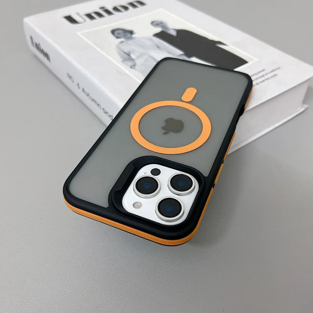 Magnetische Schutzhülle Matt Transparent für iPhone 11–16 Pro Max