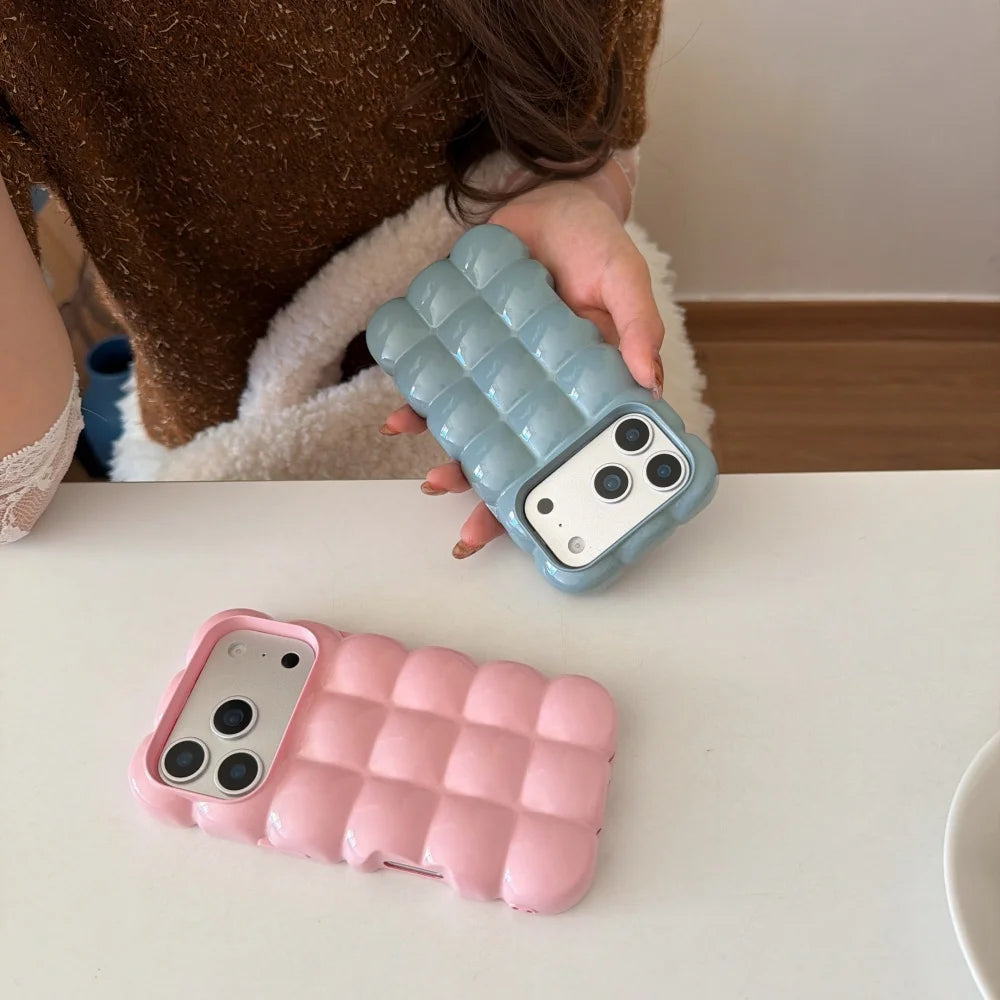 3D Block Candy TPU Hülle für iPhone 11–17 Pro/Max