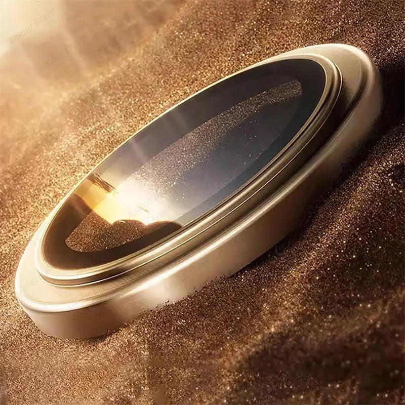 Kamera Schutzglas für iPhone 16 15 14 13 12 11 Pro Max Glas Metallring