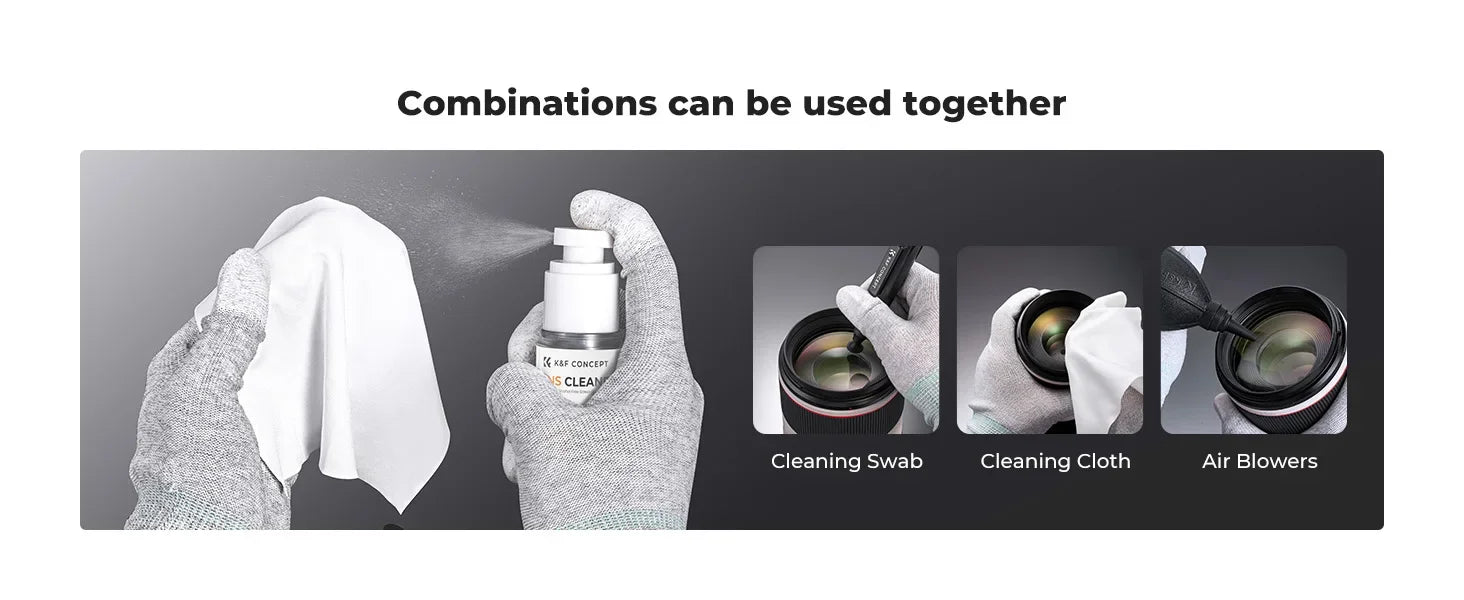 K&F Concept Linsenreiniger 15 ml – für Objektiv & Display