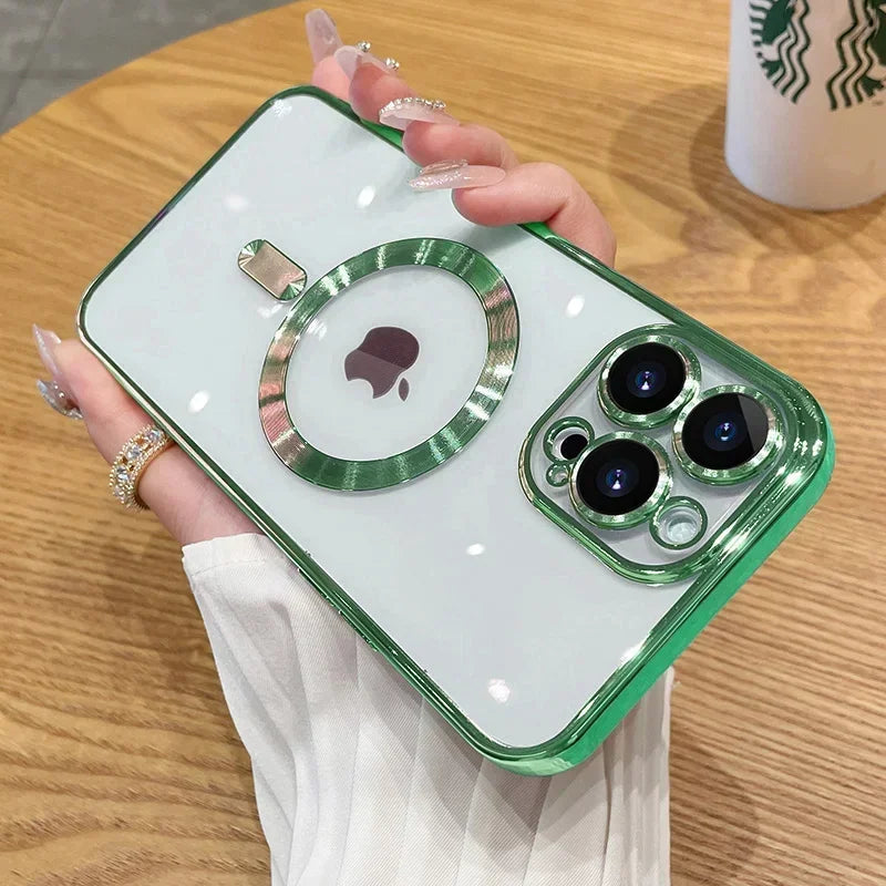 Luxus Hülle mit Kameraschutz für iPhone 11–17 Pro Max