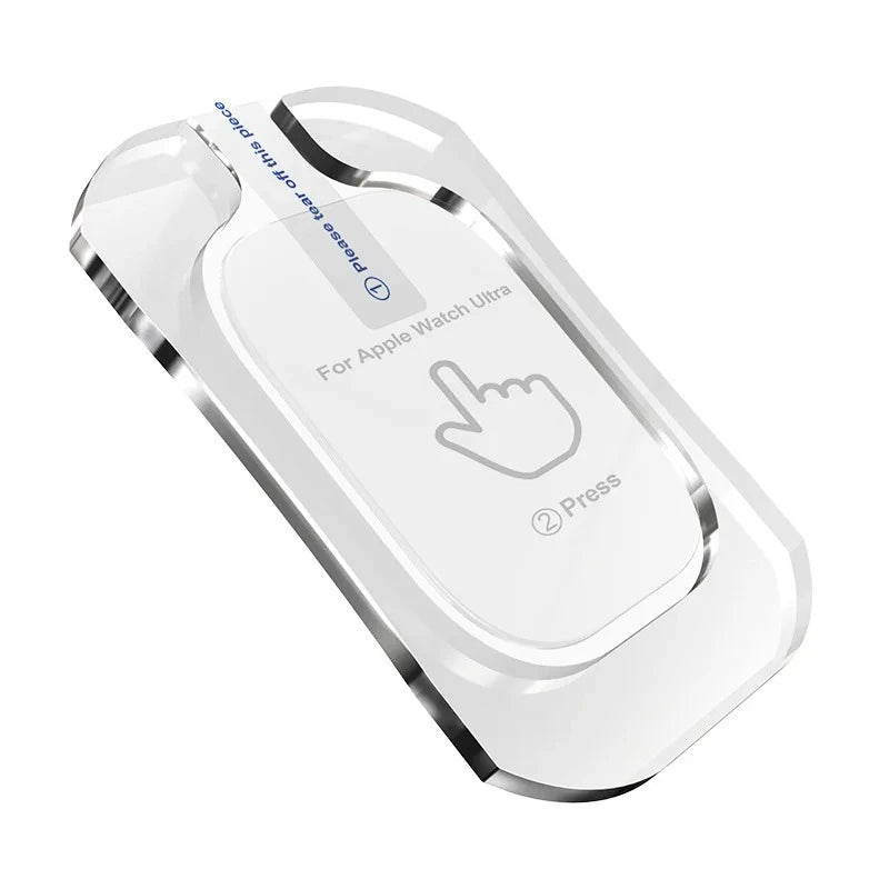 Schutzglas Apple Watch Ultra 1 2 3 49mm HD & Privacy 9H mit Einbauhilfe