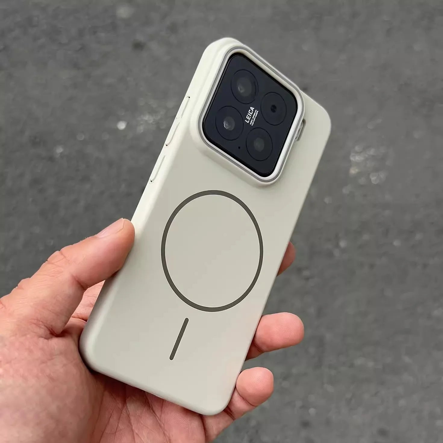 Magnetische Hartschale für kabelloses Laden – Transparent, Stoßfest