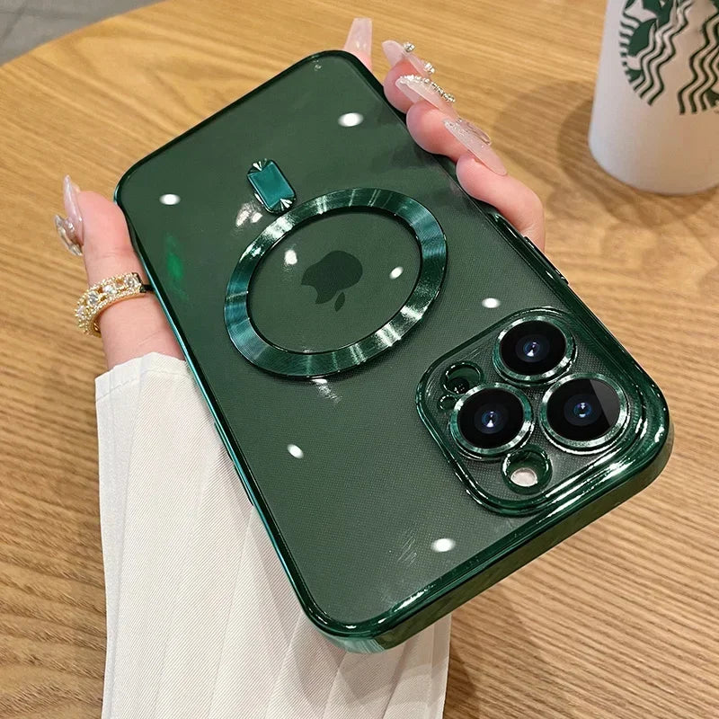 Luxus Hülle mit Kameraschutz für iPhone 11–17 Pro Max