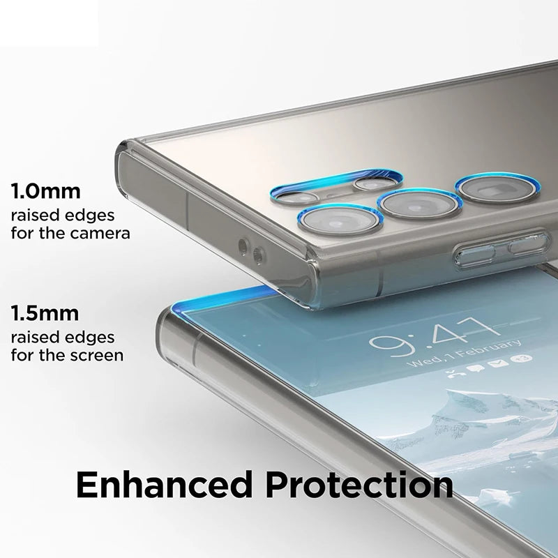 Ultradünne Transparente Silikon Hülle für Samsung Galaxy S20–S25 Ultra