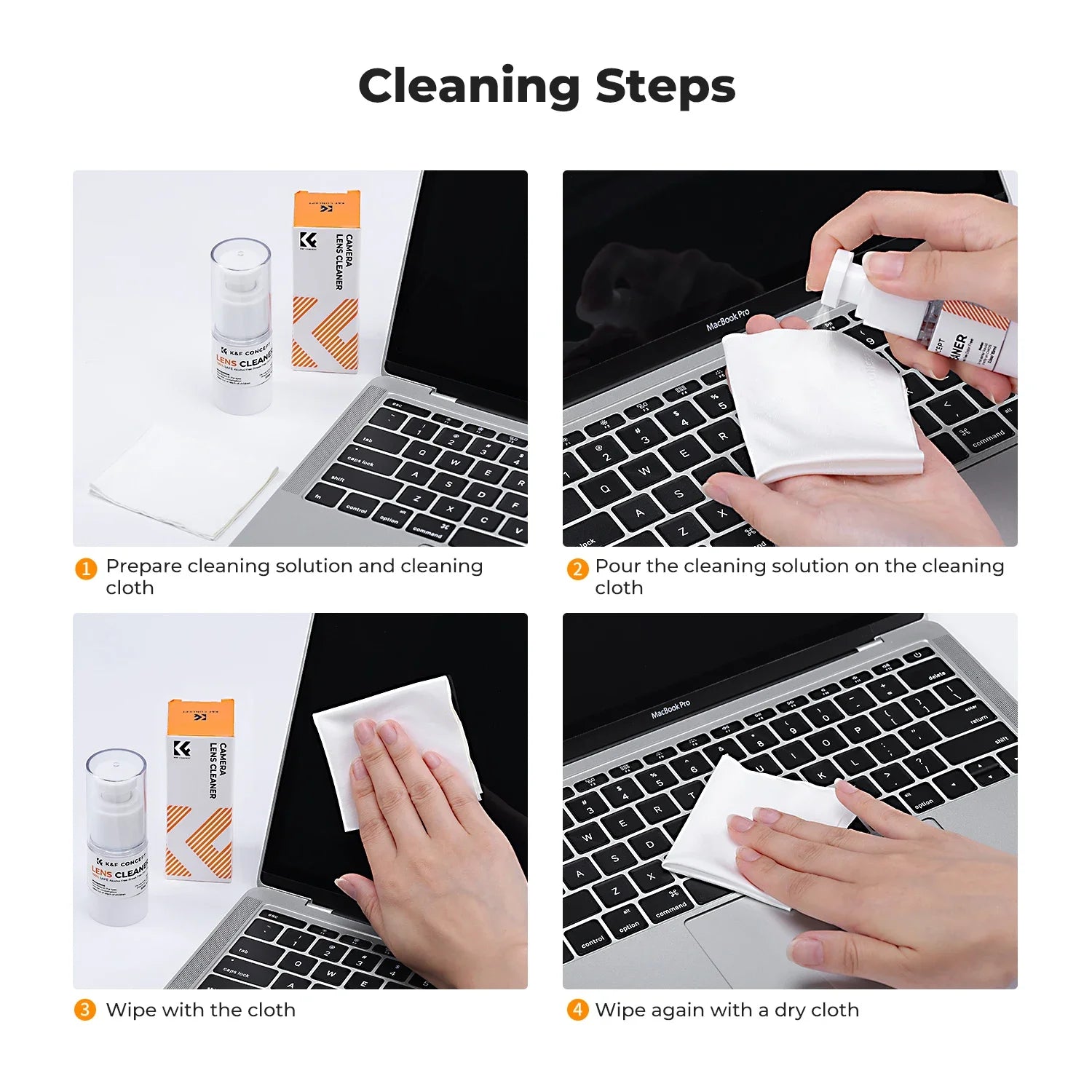 K&F Concept Linsenreiniger 15 ml – für Objektiv & Display