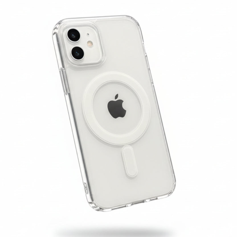 Kristallklare Magnetische Hülle für iPhone 16 15 14 13 12 11 SE Ultra Dünn