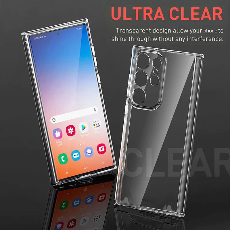 Ultradünne Transparente Silikon Hülle für Samsung Galaxy S20–S25 Ultra