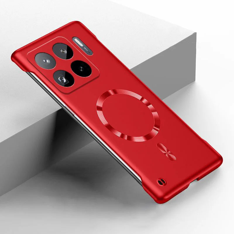 Ultradünne Metall-Lack Hülle mit Magnet-Ring – Rahmenlos, Stoßfest