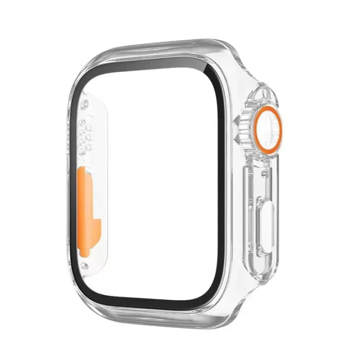Schutzhülle mit Privacy Glas für Watch Serie 9 8 7 6 5 4 SE 40-45mm