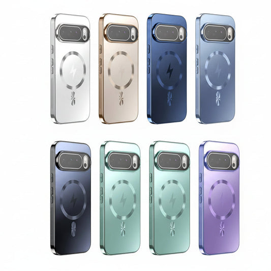 Magnetische Matte Schutzhülle für Google Pixel 6–10 Pro – 7 Farben