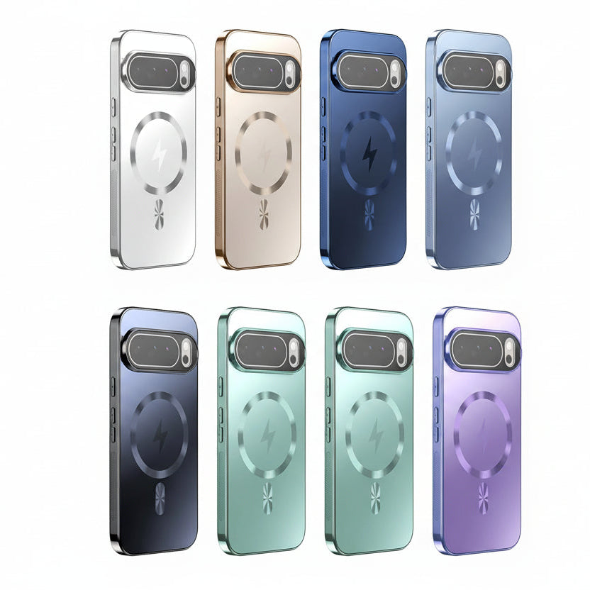 Magnetische Matte Schutzhülle für Google Pixel 6–10 Pro – 7 Farben