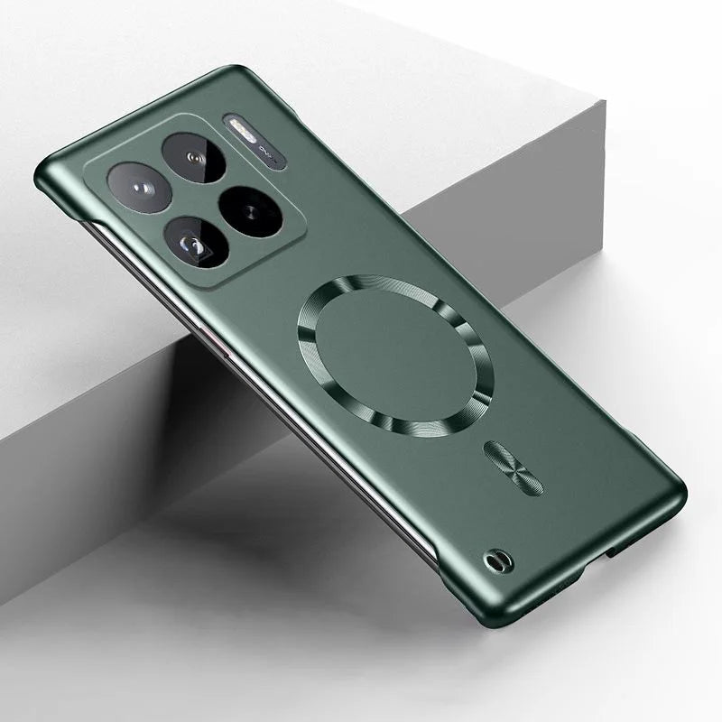 Ultradünne Metall-Lack Hülle mit Magnet-Ring – Rahmenlos, Stoßfest