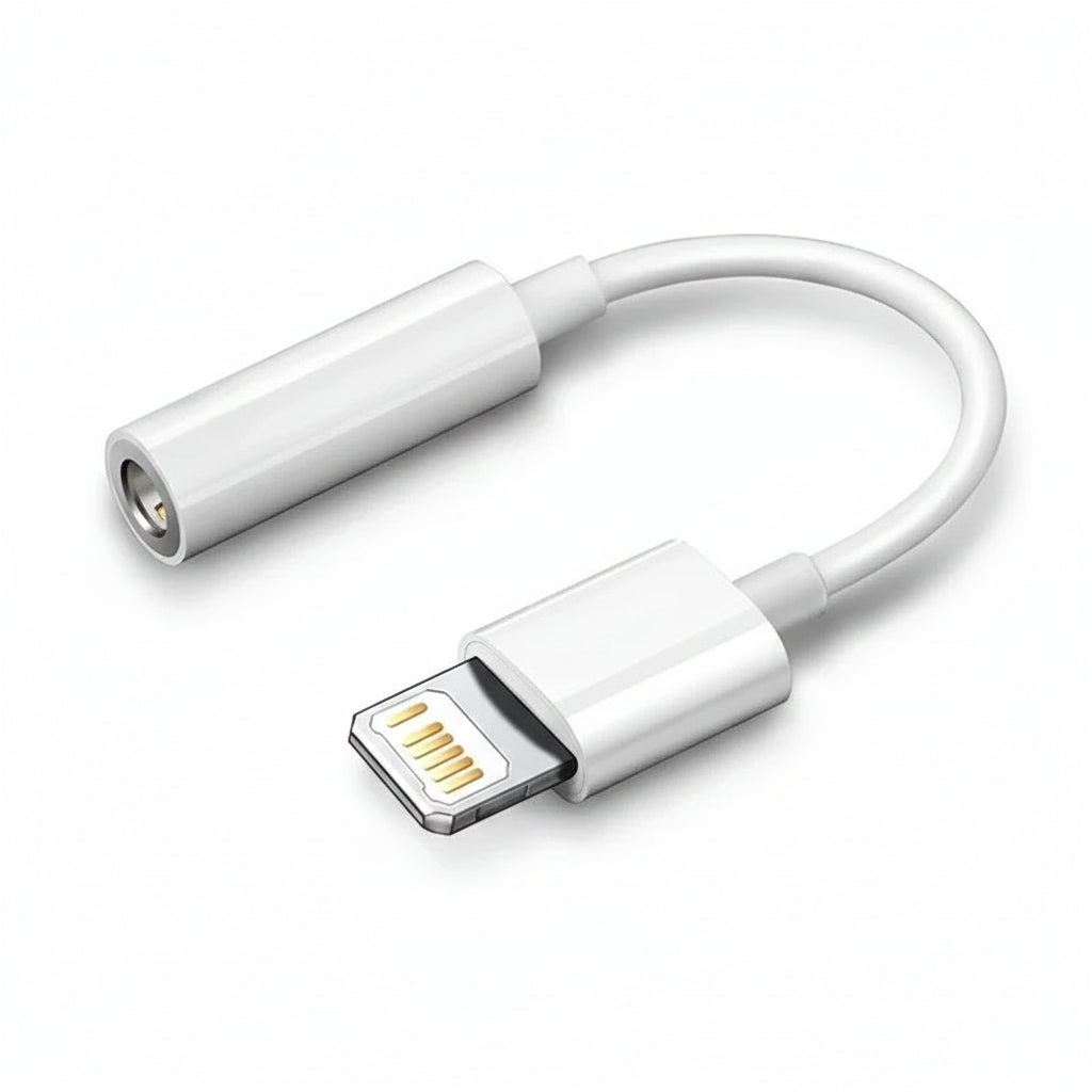 Lightning auf 3,5mm Klinke Adapter iPhone 14 13 12 11 Pro Max Kopfhörer