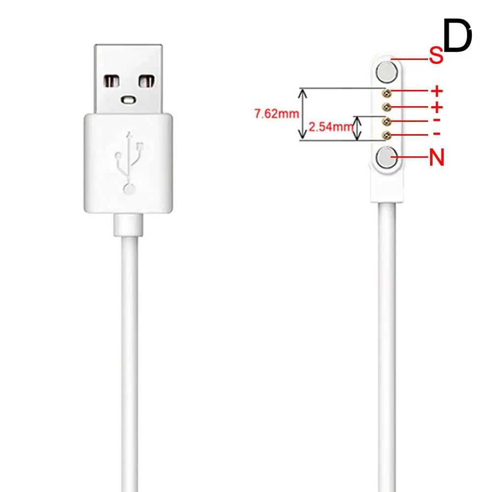 Magnetisches Ladekabel für Smartwatch & Fitness-Tracker, 2/4-Pin