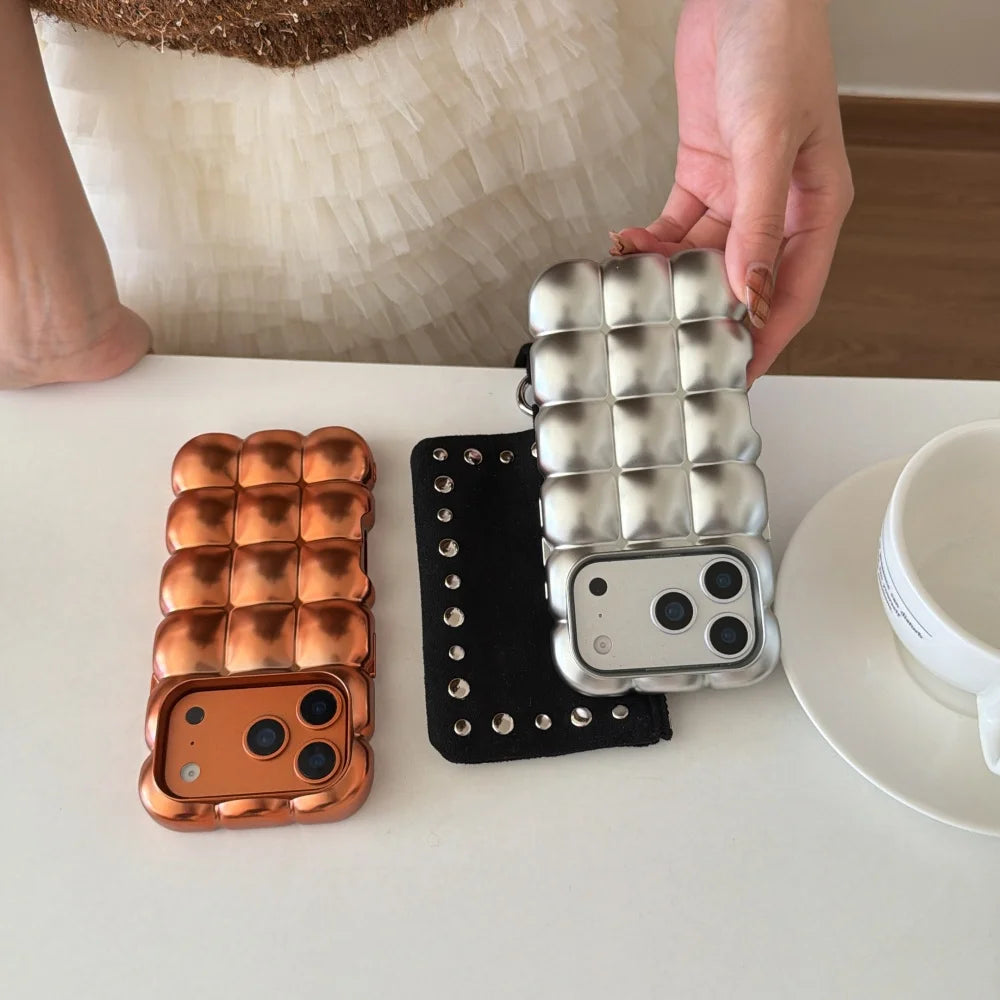 3D Block Candy TPU Hülle für iPhone 11–17 Pro/Max