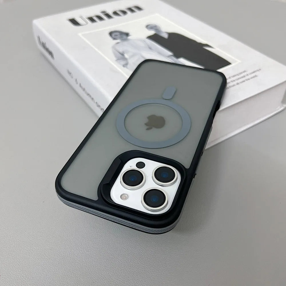 Magnetische Schutzhülle Matt Transparent für iPhone 11–16 Pro Max