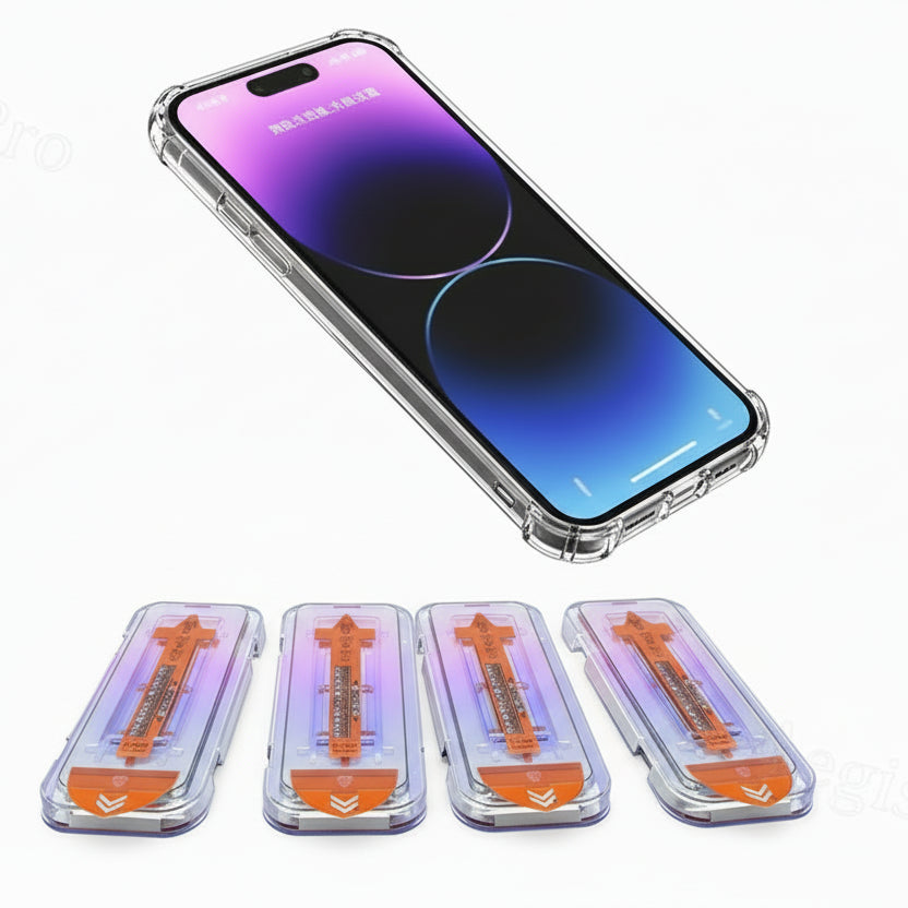 Schutzglas für Google Pixel 8 9 10 Pro XL 9H 4 Stück Fingerabdruck