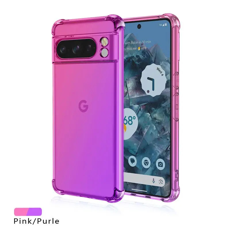 Gradient Airbag TPU Hülle für Pixel 10/9/8/7/6 – stoßfest