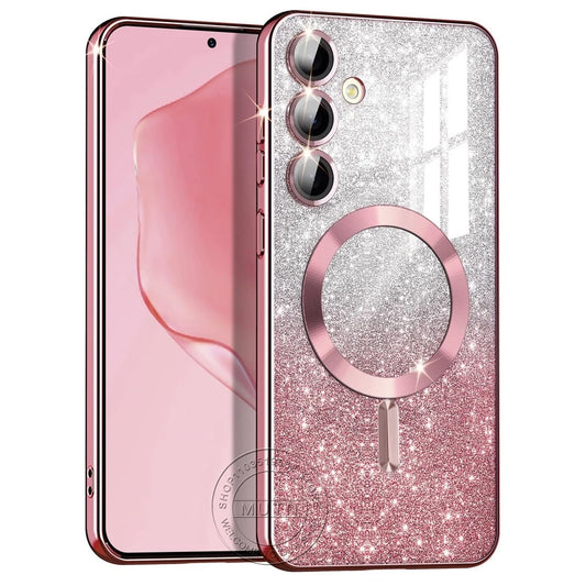 Glitzer Magnetische Hülle für Samsung Galaxy S20–S25 Ultra Note 20