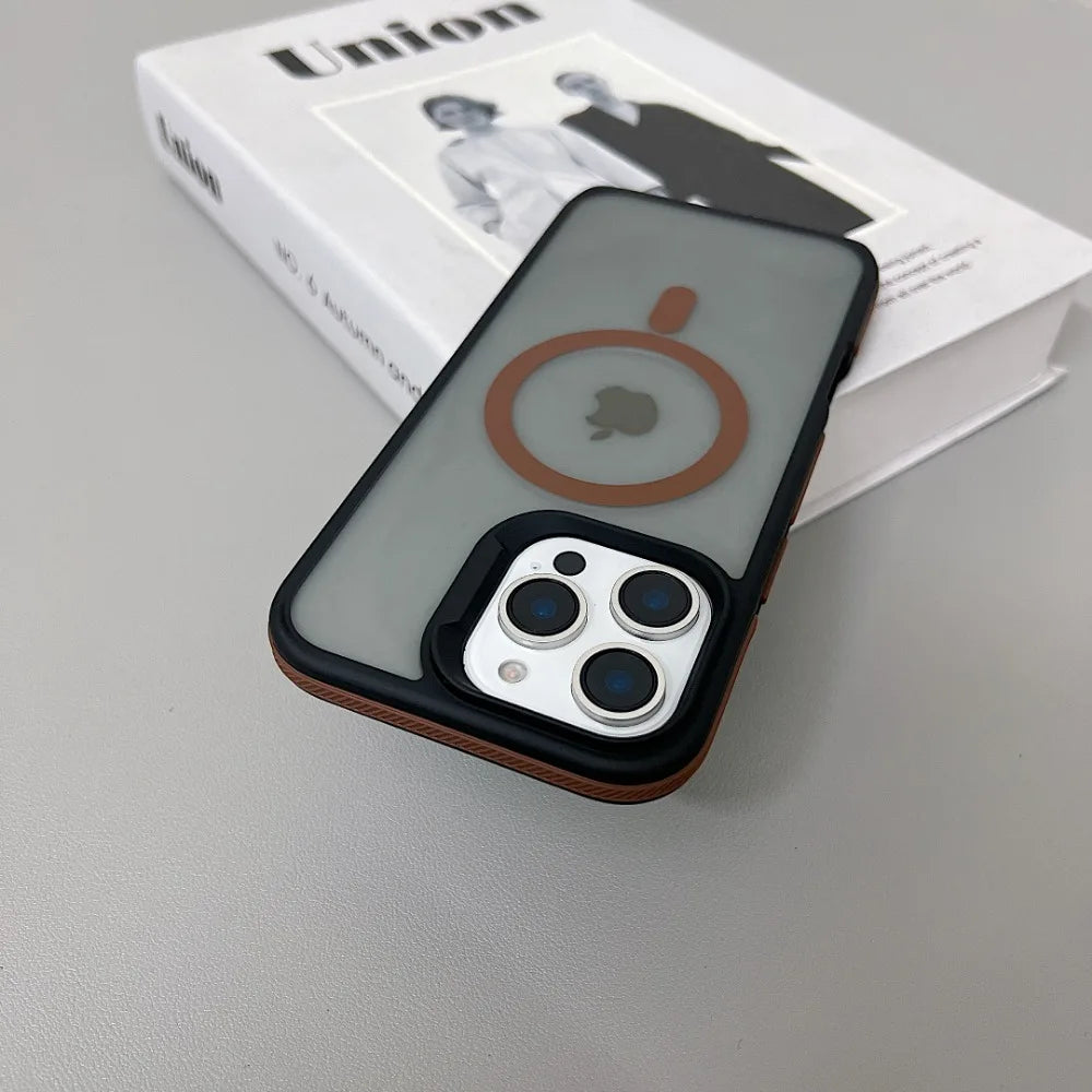 Magnetische Schutzhülle Matt Transparent für iPhone 11–16 Pro Max