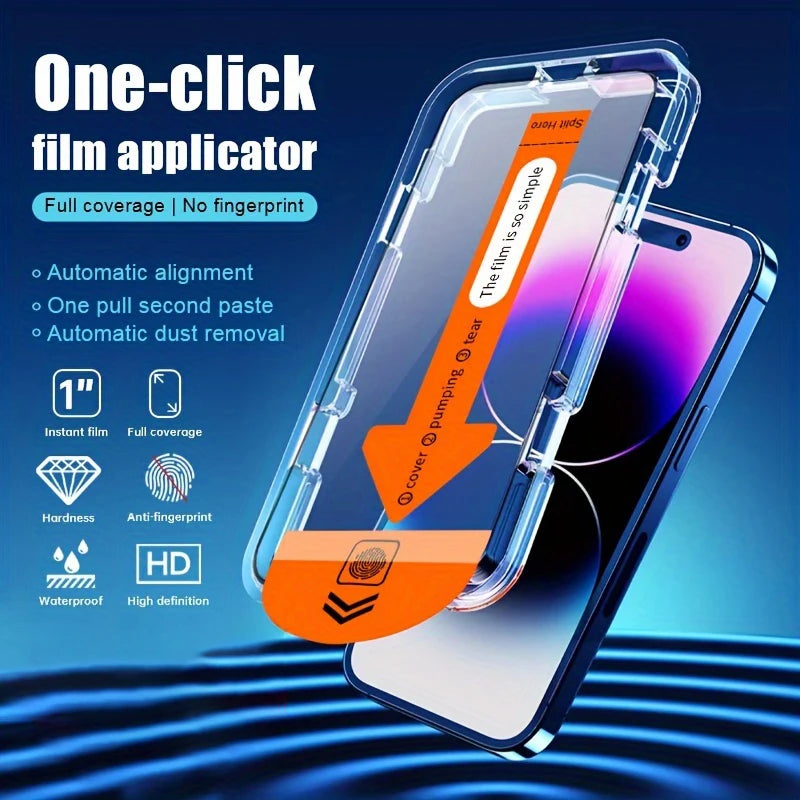 Full Cover Schutzglas mit One-Click Installation – HD, Oleophob, 9H