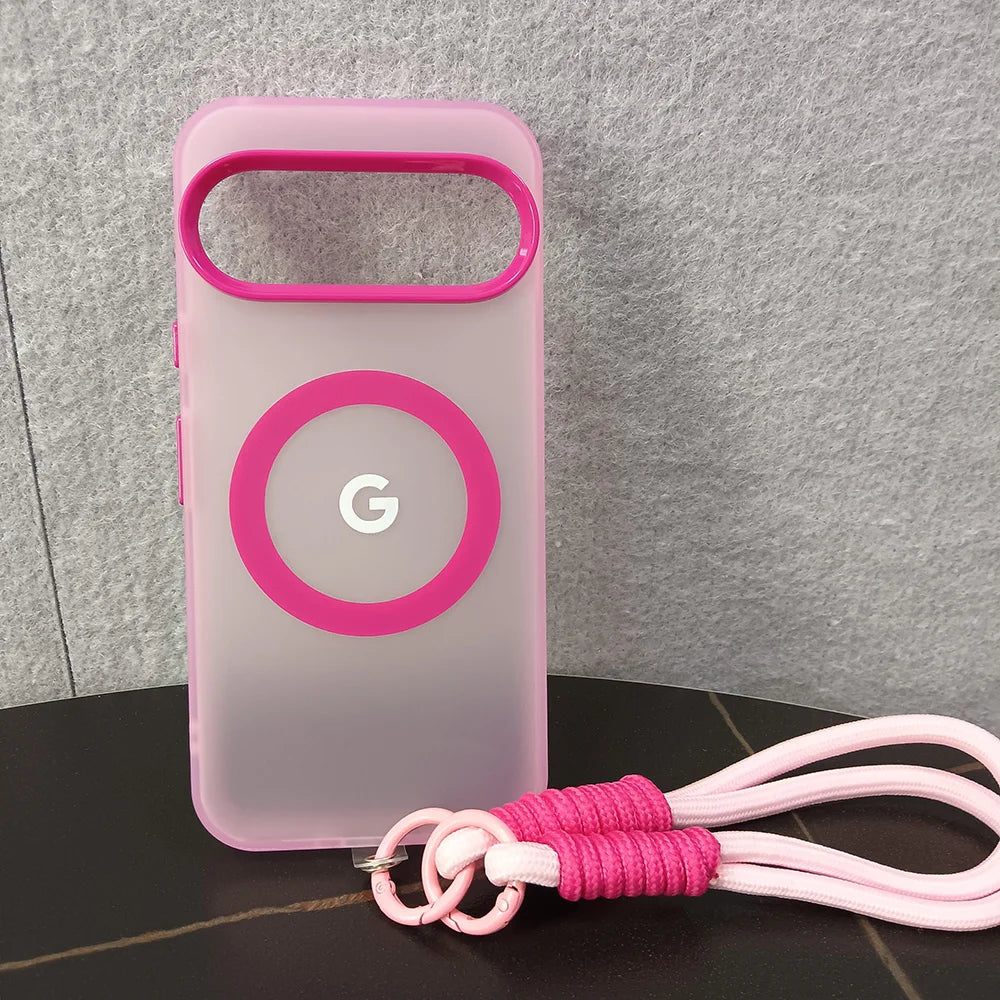 Magnetische Handyhülle mit Lanyard für Google Pixel 8–10 Pro XL