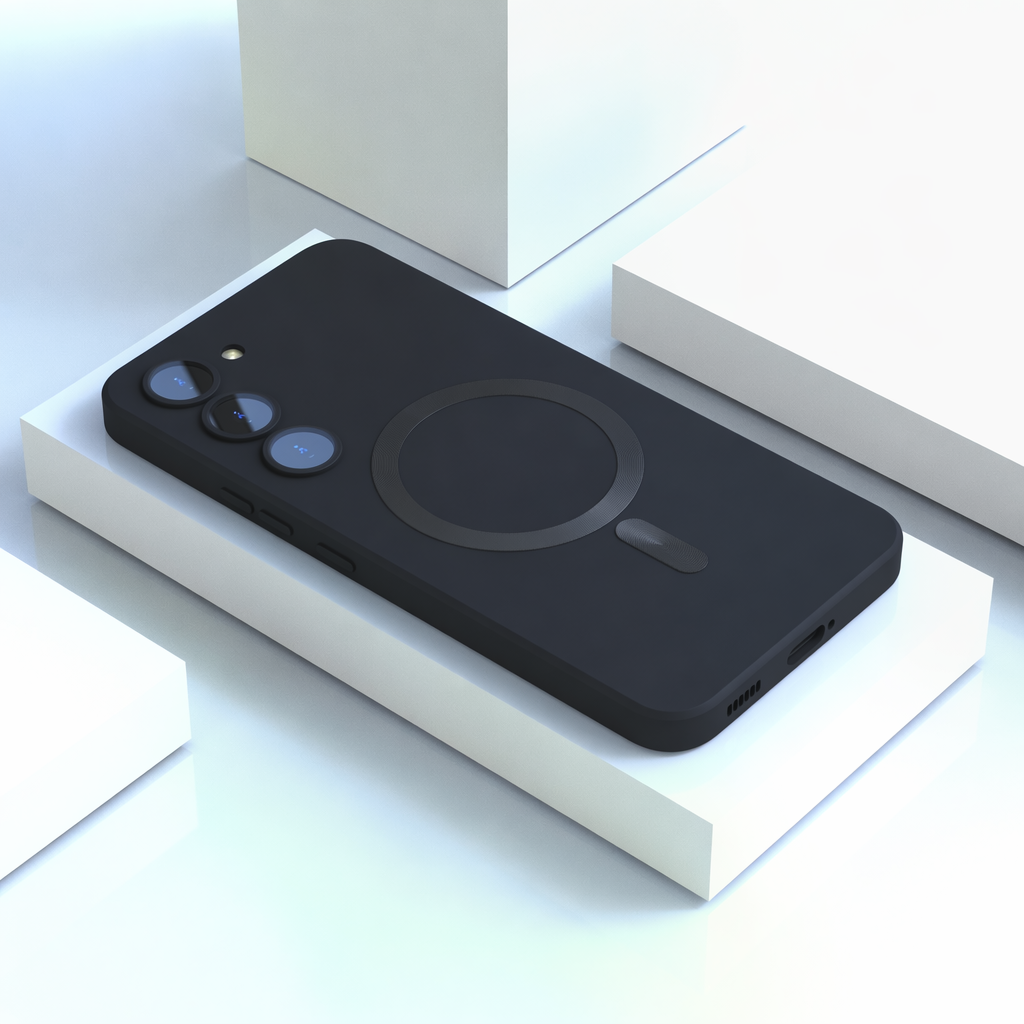 Magnetische Silikon-Hülle für Samsung Galaxy – Slim, 7 Farben, Soft