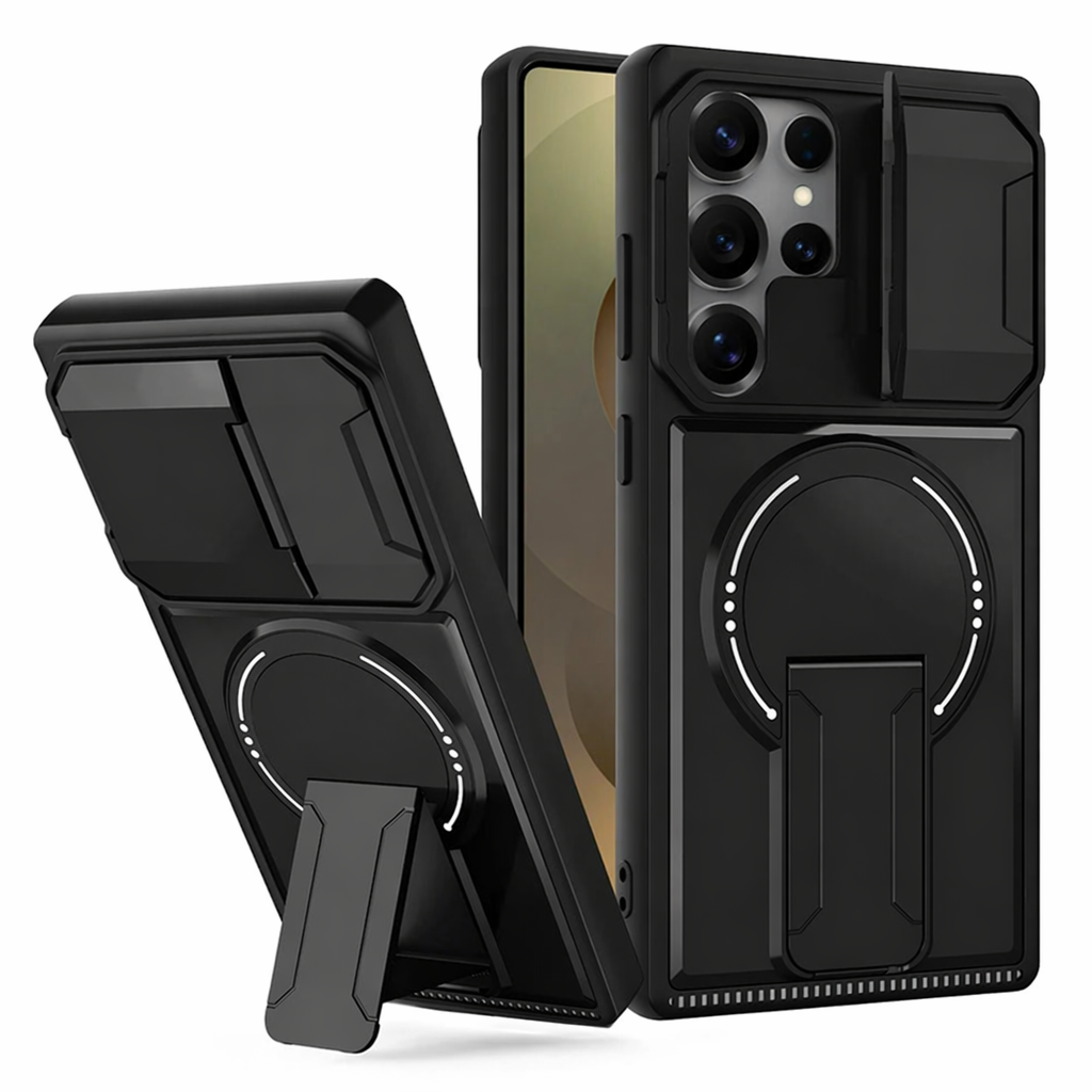 Armor Hülle für Samsung Galaxy: Kameraschutz, Ständer & Magnet-Ring