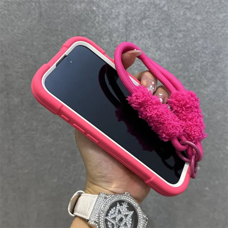 Ringhalter Hülle für iPhone 17 16 15 14 13 12 11 Pro Max mit Lanyard Robust
