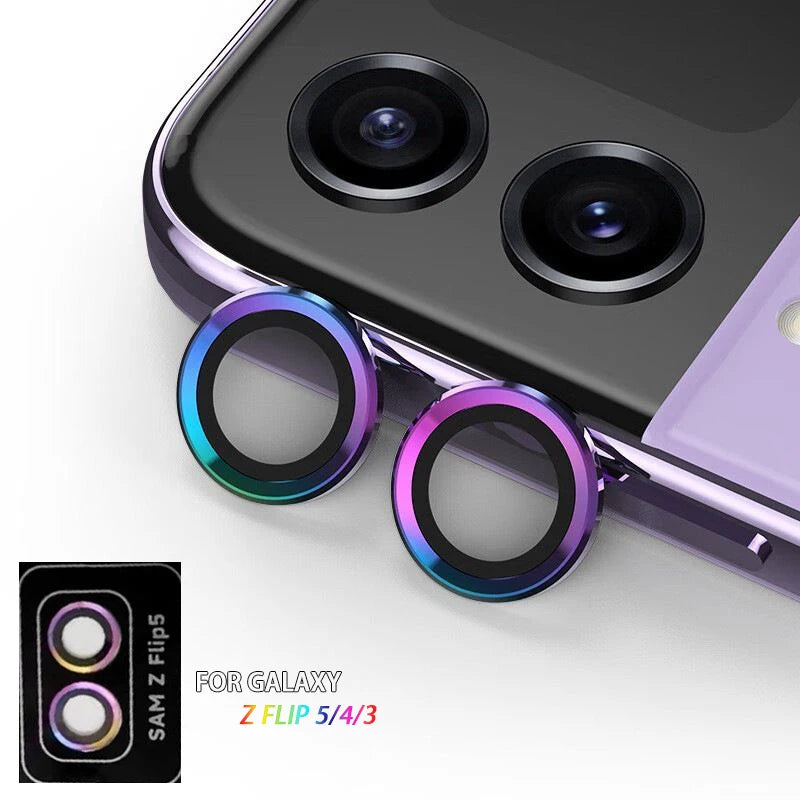 Kameraobjektivschutz 9H für Samsung Z Fold/Z Flip – Metallring