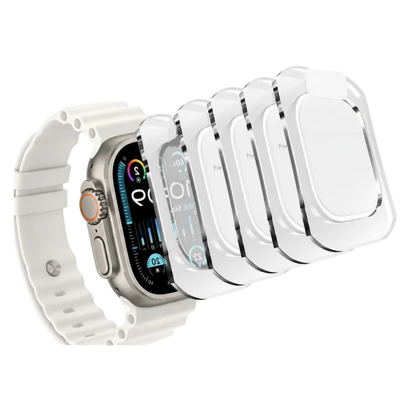 Schutzglas für Apple Watch Ultra 1 2 3 49mm HD & Privacy 9H mit Einbauhilfe