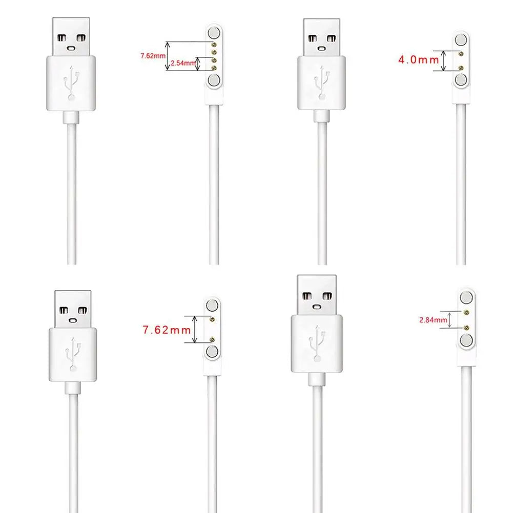 Magnetisches Ladekabel für Smartwatch & Fitness-Tracker, 2/4-Pin