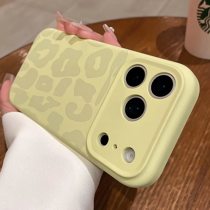 3D Leoparden-Silikonhülle mit Kamera-Steuertaste – Weich & Stoßfest