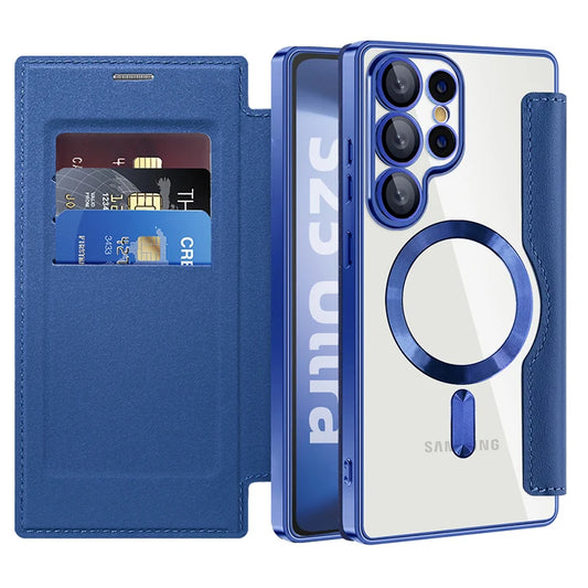 Flip Wallet Hülle aus Leder für Samsung Galaxy – magnetisch & Kartenfach