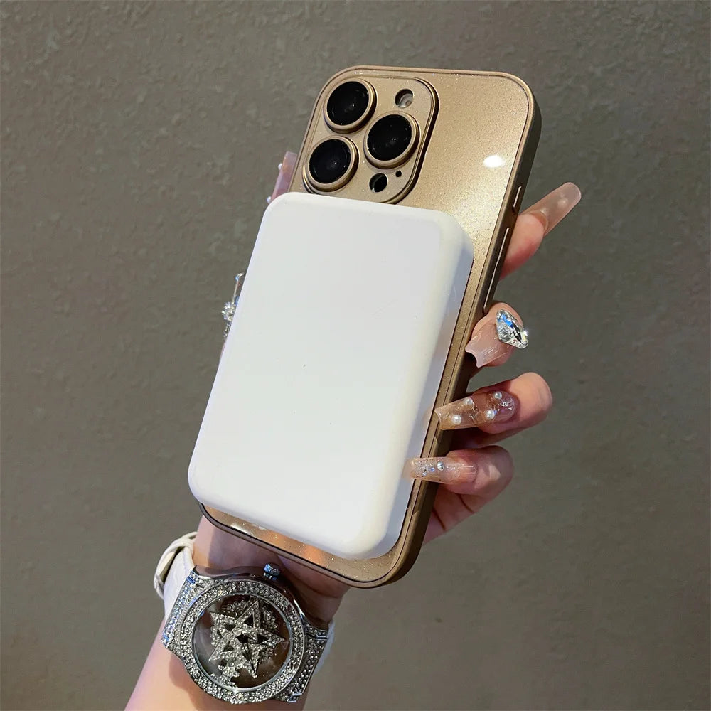 Aurora Glitzer Hülle für iPhone 17 16 15 14 13 Magnetisch Kameraschutz