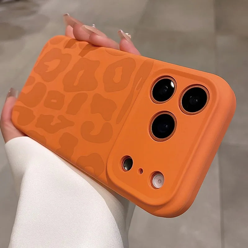 3D Leoparden-Silikonhülle mit Kamera-Steuertaste – Weich & Stoßfest